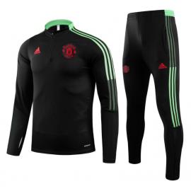 Chandal Manchester United 2021/2022 Noir Enfant