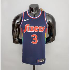 Maillot 2022 Iverson#3 76ers Royal