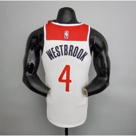 Maillot 75th ANNIVERSAIRE wesbrook#4 Wizards blanc