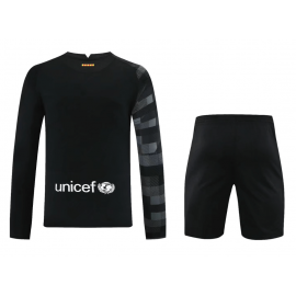 Maillot Gardien Barcelona 2021-2022 Noir Manches Longues