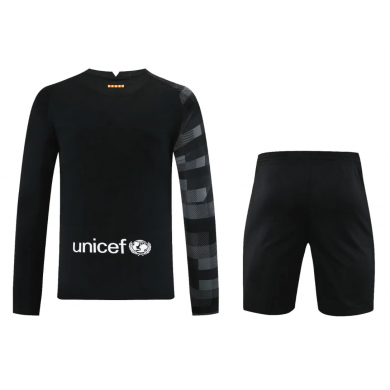 Maillot Gardien Barcelona 2021-2022 Noir Manches Longues